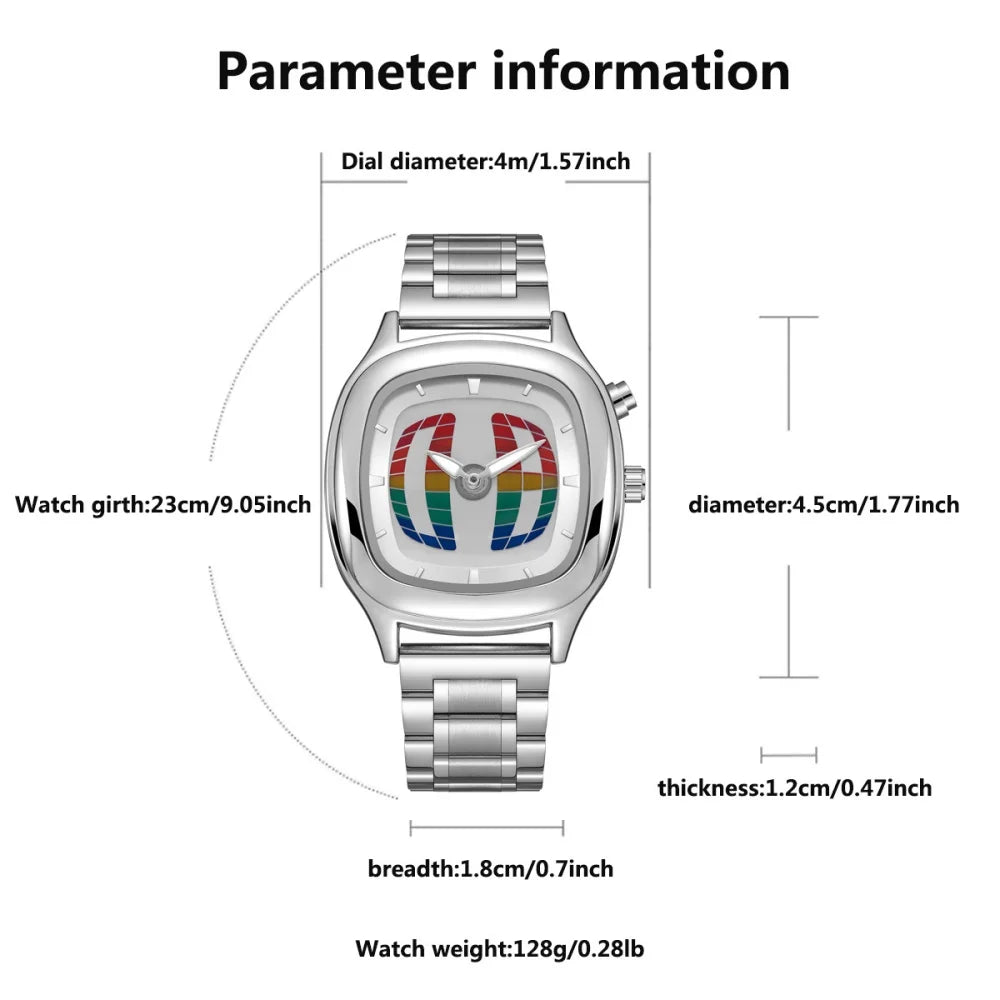 Men's Y2K Dual Display Waterproof Quartz Watch - Stylish Wristwatch for Men, Drop Shipping Available